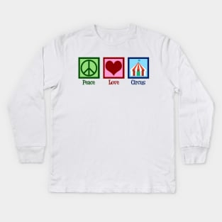 Peace Love Circus Kids Long Sleeve T-Shirt